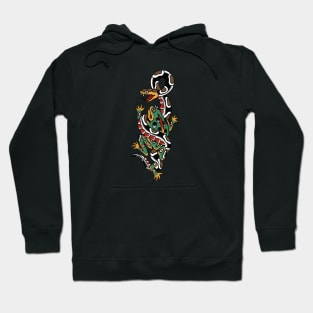 Snake and frog Hoodie